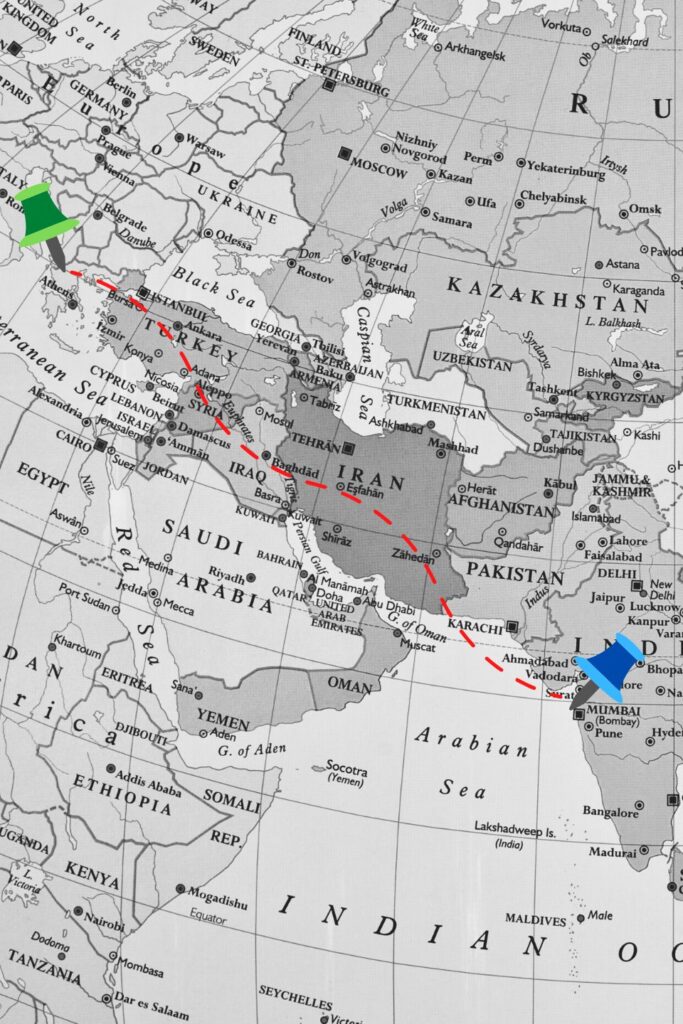 Greece Map from India